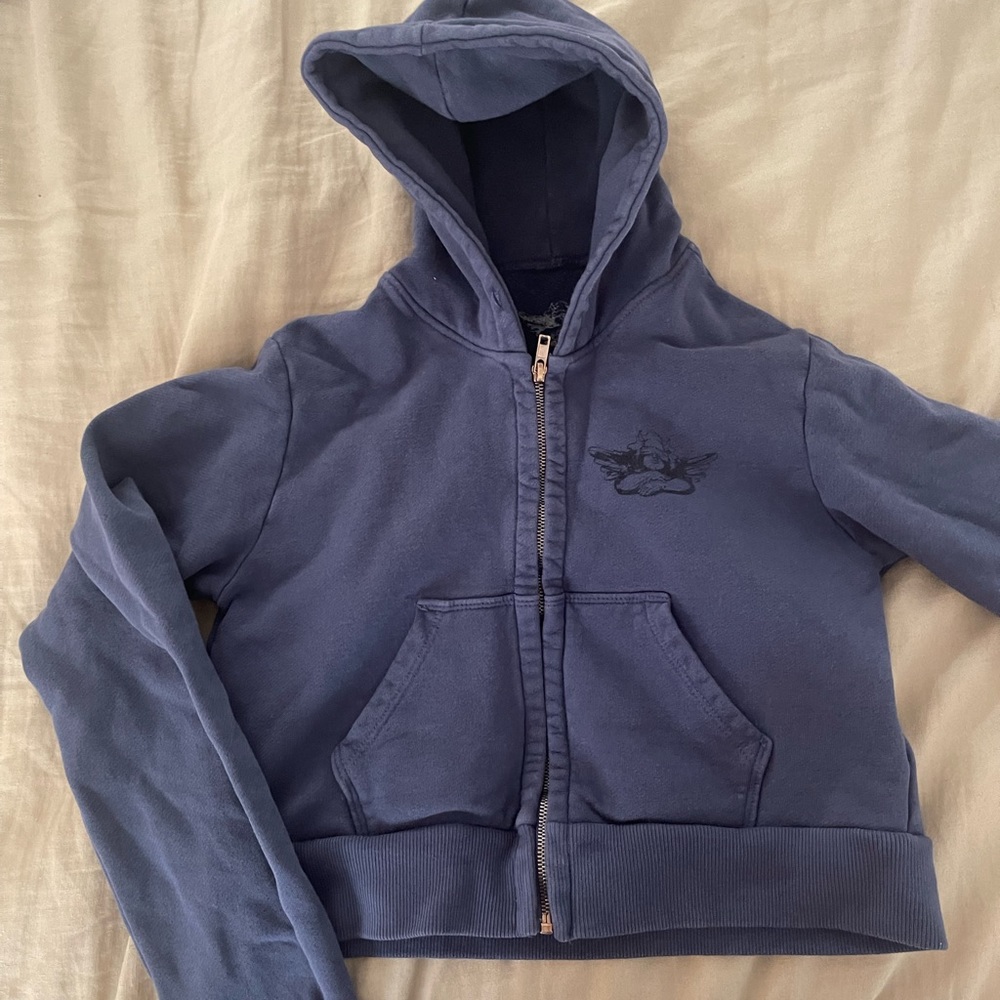 Boys lie cropped zip up